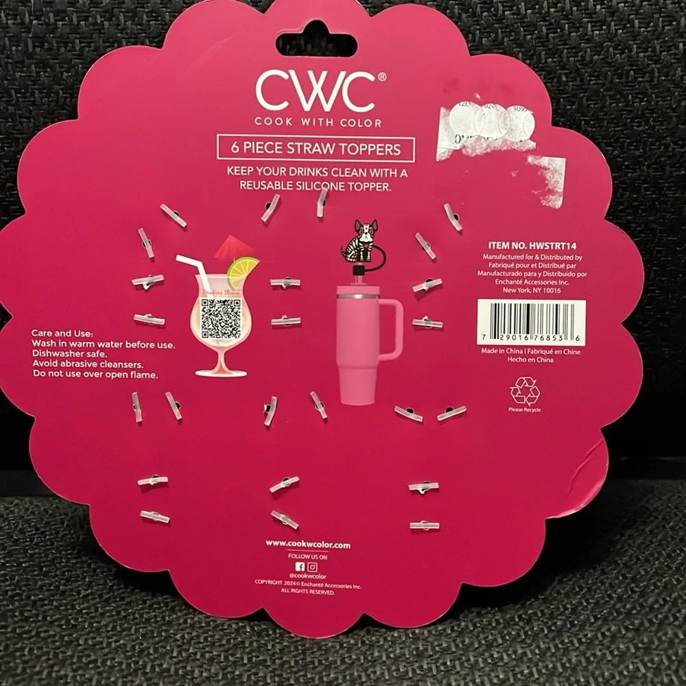 CWC Cook With Color Straw Toppers - Picture 4 of 10